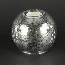 3.94"X3.54"GLSS BALL W/T-LITE