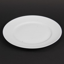 10.5"D PORCELAIN PLATE WHITE