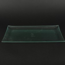 15.74X8.66"RECT.GLASS TRAY