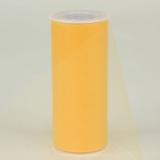 6" TULLE X25YD YELLOW