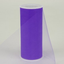 6" TULLE X25YD PURPLE