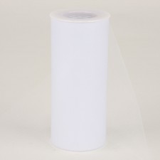 6" TULLE X25YD WHITE