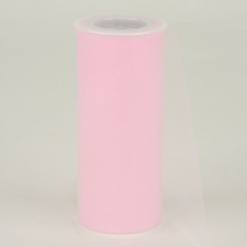 6" TULLE X25YD LIGHT PINK