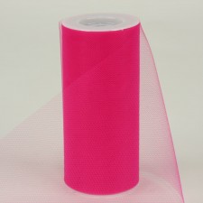 6" TULLE X25YD FUCHSIA
