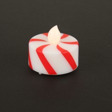 RED CANDY CANE T-LITE