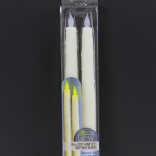 10.75"TAPER LED CANDLE 2/SET