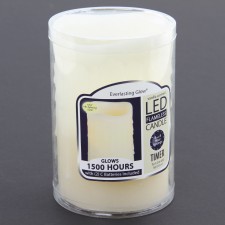 4"X6"DRIP CANDLE W/DUAL TIMER