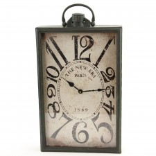 METAL RECT.WALL CLOCK
