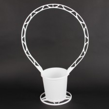 24" #92 RND BASKET X1 WHT