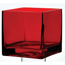 5"X5"X5" SQ VOTIVE X1 RUBY