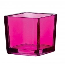 2" SQ VOTIVE X1 ROSE QUARTZ