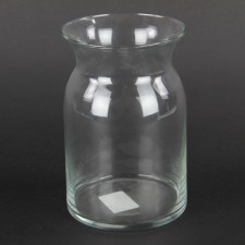 8" MILK JUG VASE X1 CLEAR