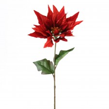 19"VELVET STAR POINSETTIA X1