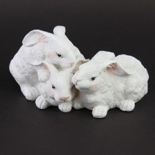 4.5"BUNCH OF BUNNIES WHITE