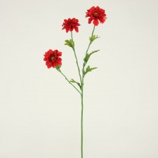 25" DAHLIA SPRAY X3 RED