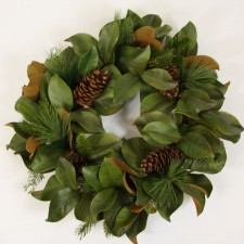 24" MAGNOLIA LEAF WREATH
