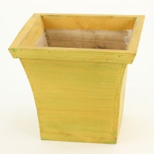 7.75"FLARE PLANTER S3 YEL/GLD