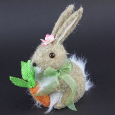 7.5"FUZZY BUNNY/CARROT