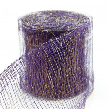 4"ABACA 10YD PURPLE/GOLD A25