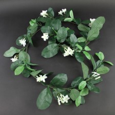 6'STEPHANOTIS GARLAND WHT A25