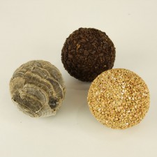 3" NAT TEXTURE BALL 3PC/BX