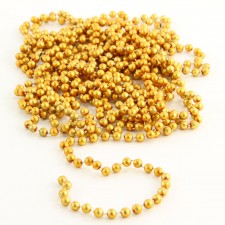 25' MAT BEAD GARLAND DK.GOLD