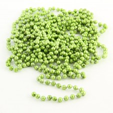 25' MAT BEAD GARLAND SAGE