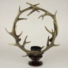 28"RSN ANTLER WRTH CANDLE HLDR