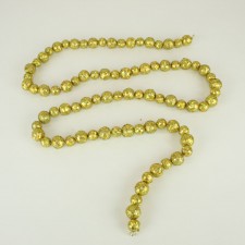 6' SQN MICA BALL GARLAND GOLD