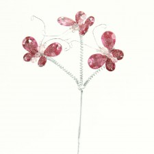 17"TRPL JWL NTRFLY ROSE A4