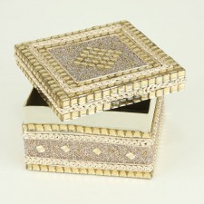 JEWELED GIFT BOX S2 CHAMPAGNE