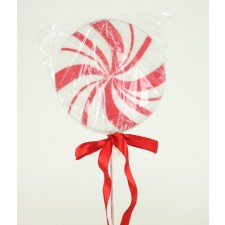 21" GLITTER LOLLIPOP RED/WHT.