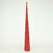 36"GLTR SQN CONE TREE RED