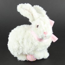 12"FURRY SIT.BUNNY W/EGG A4