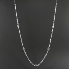 60"FLT DIAMOND/PEARL GARLAND
