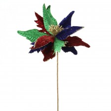24"VEL.POINSETTIA STEM