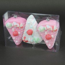 4"VP CAKE SLICE ORN 3/BX
