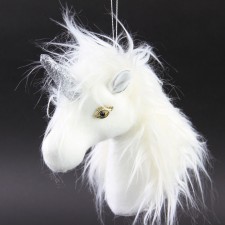 9"VEL/FUR GLT HORN UNICORN
