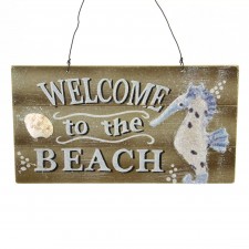 9"MDF SEAHORSE SIGN A4