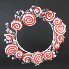 20"SWIRL/GLT.CAND.WREATH M25