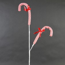 27"DBL CANDY CANE STEM A25