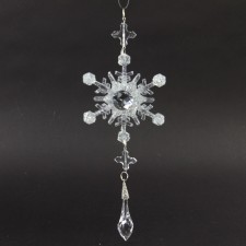 5"ACRYLIC SNOWFLAKE ORN A25