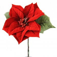 10"POINSETTIA PICK RED