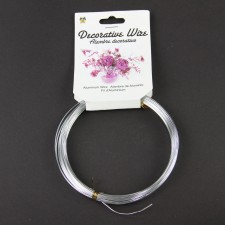 18G ALUMINUM WIRE 10.9YD SILV