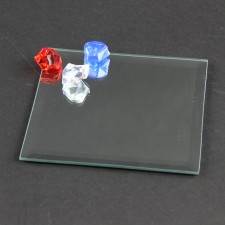 5"SQ.BEVELED EDGE GLSS MIRROR