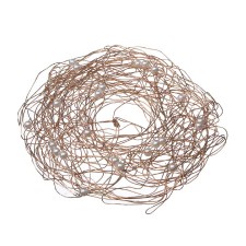 • Beaded wire collar made of 19-gauge metallic wire is extremely flexible yet strong enough to serve as a base for the most elaborate arrangements

• Use as an inset to bouquets, inside or on top of a vase for an easy, high-end look