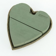 12" OASIS SOLID HEART 2PC/PKG