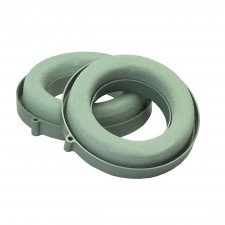 6" OASIS WREATH 2PC/PKG GREEN