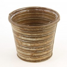 4.5"OASIS TIN POT RUST