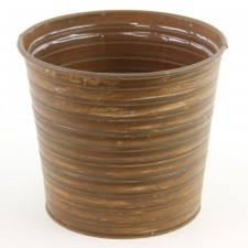 6.5"OASIS TIN POT RUST